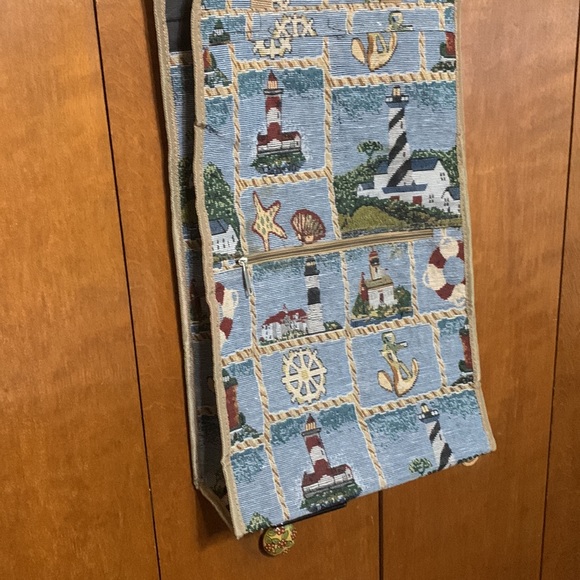 COASTAL THEMED TRAVEL BAG WITH WHEELS - Picture 2 of 11